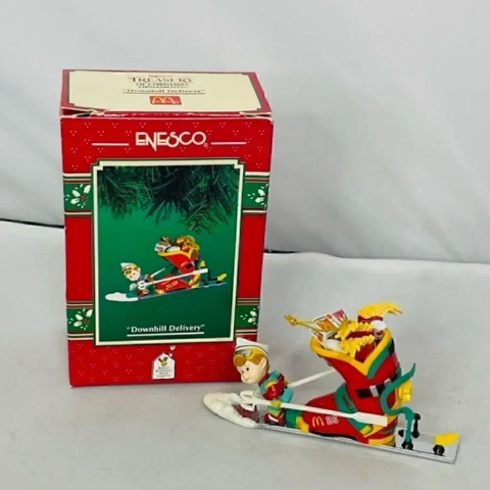 This ENESCO Treasury of Christmas Ornament from 1996 features the McDonald's "DO
